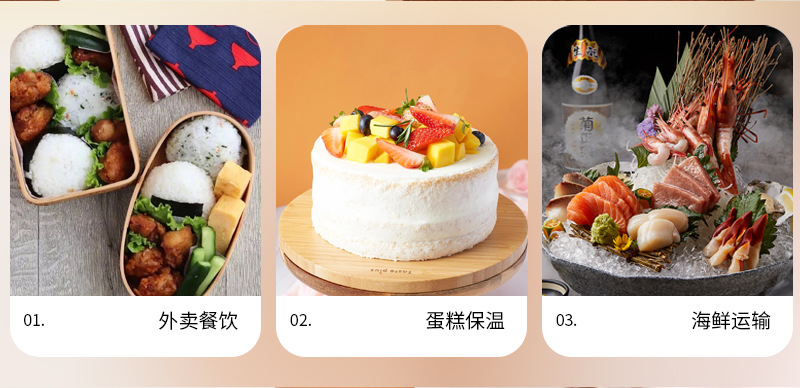 In-stock cake insulation bags, thickened seafood preservation and refrigeration aluminum foil non-woven fabric, takeout hot pot and barbecue insulation bags pic 2