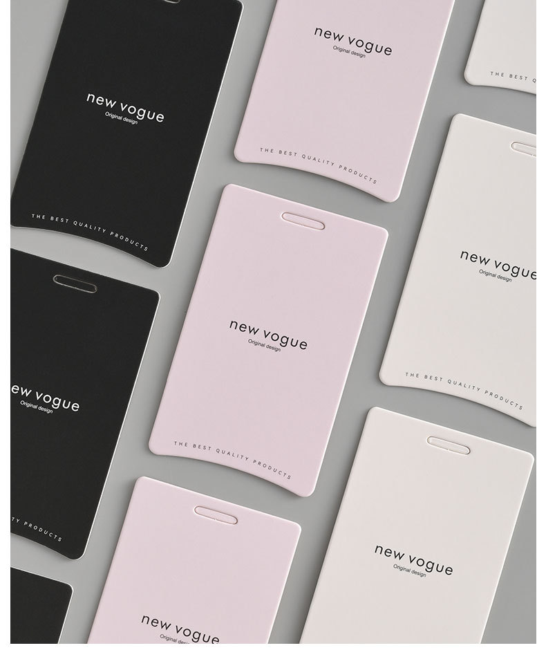 简约新款高级防拆扣挂牌定制服装吊牌LOGO男女装定做衣服标签现货详情11