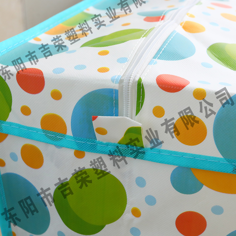 大容量加厚无纺布搬家袋防水防尘打包袋可爱可折叠行李收纳手提袋详情4