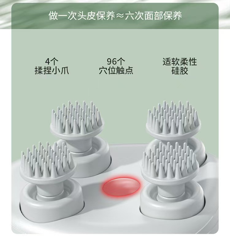 新款多功能颈椎按摩器充电款头部按摩仪器 八爪鱼按摩头皮按摩仪详情5
