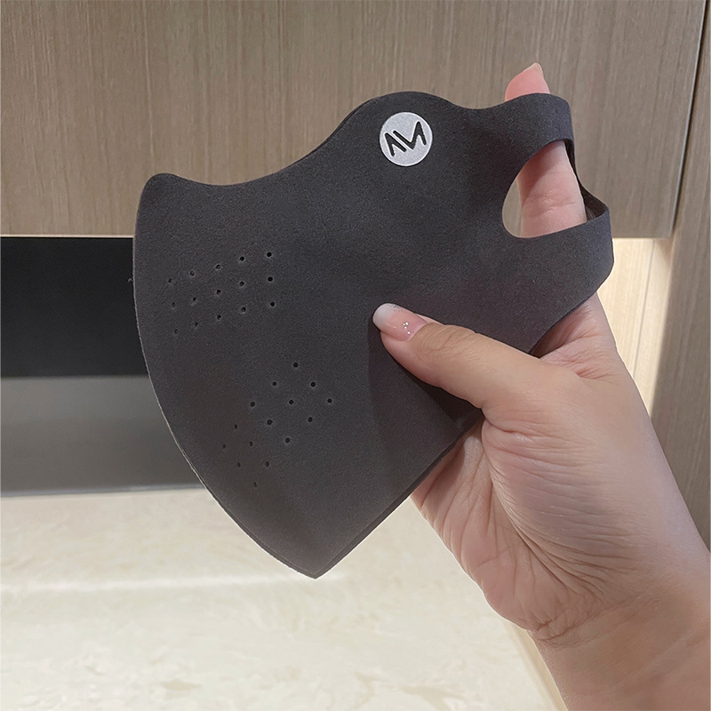 Collagen warm mask for autumn and winter, warm fleece support, breathable solid color, cold-proof, cycling, windproof, dust-proof face mask, sun protection pic 14