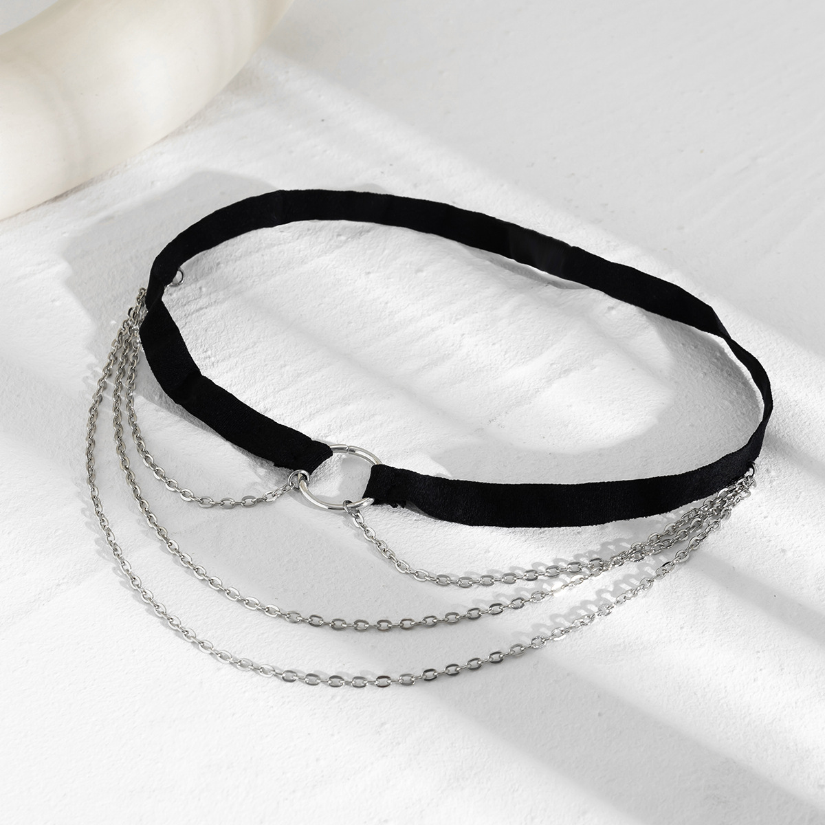 欧美跨境饰品性感链条金属腿环休闲身体链弹力带流苏辣妹大腿链详情7