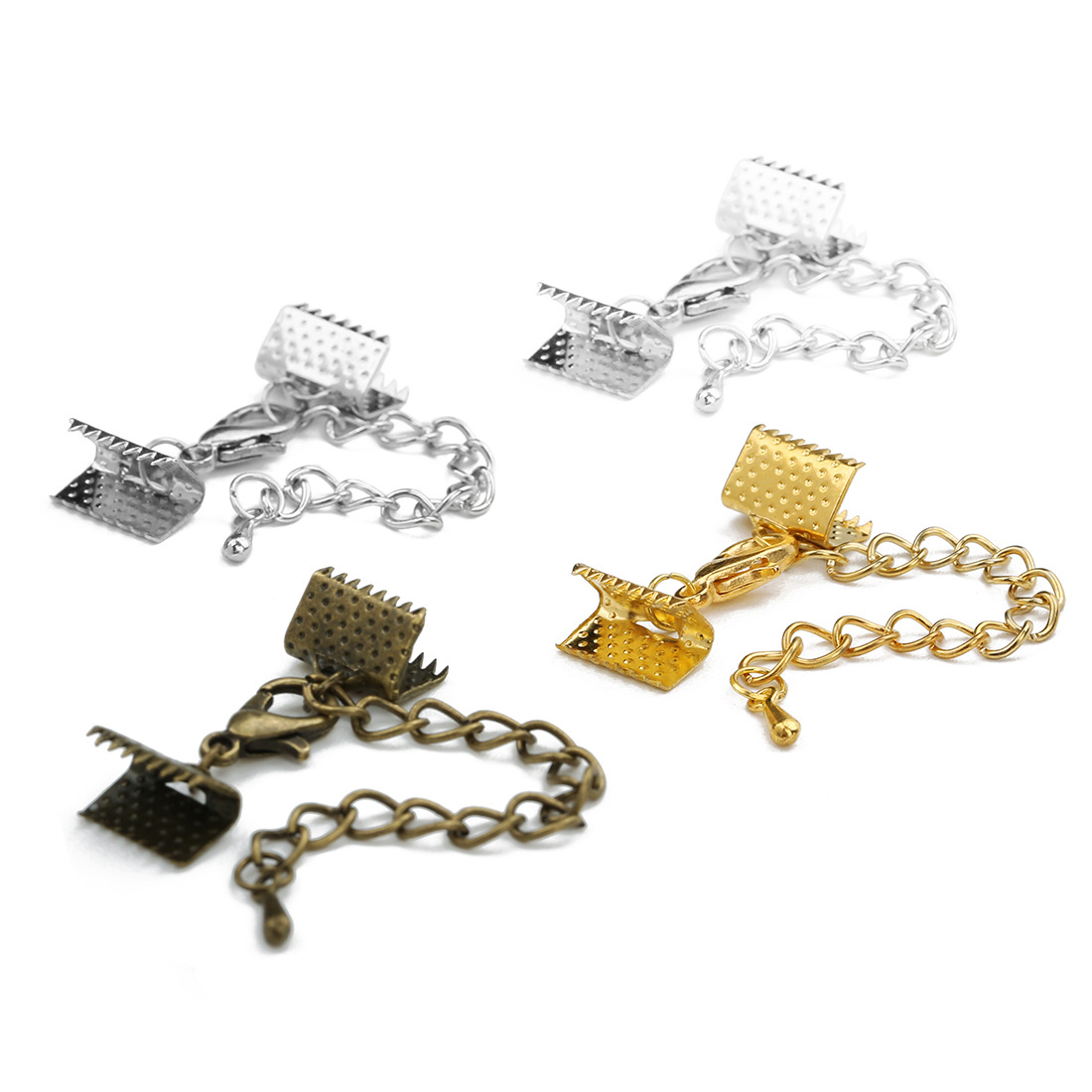 Horse clip buckle + lobster buckle, horse mouth clip, horse calf buckle, iron tail chain, 5cm long, lobster buckle 12mmdiy accessory pic 8