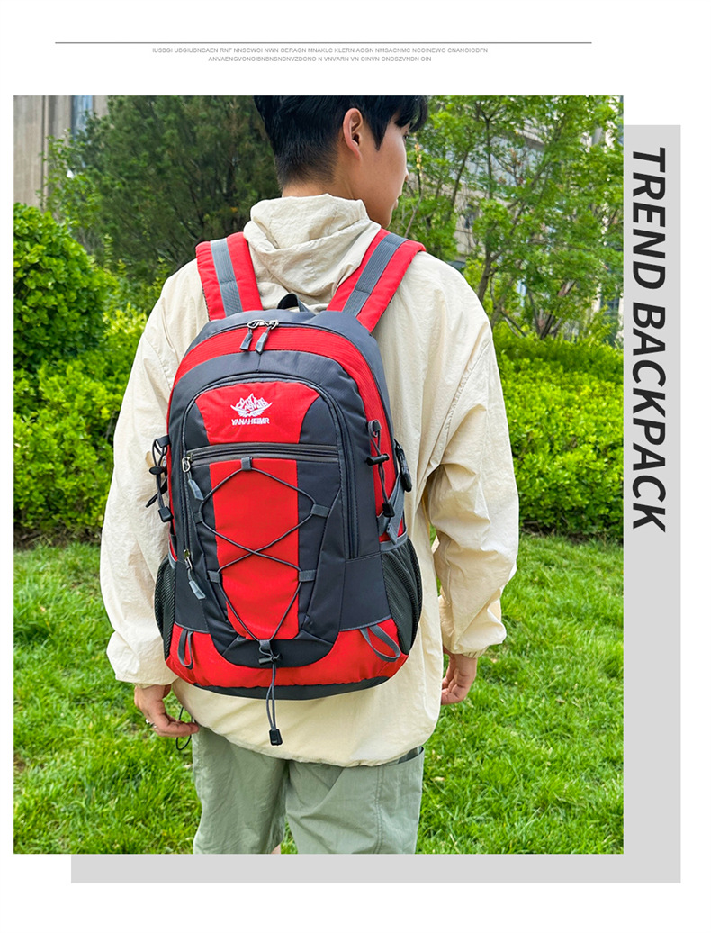 Yitu Outdoor Hiking Bag: Large-capacity, lightweight hiking fitness travel bag, hiking hiking bag, cross-border long-distance travel backpack with reduced load pic 20