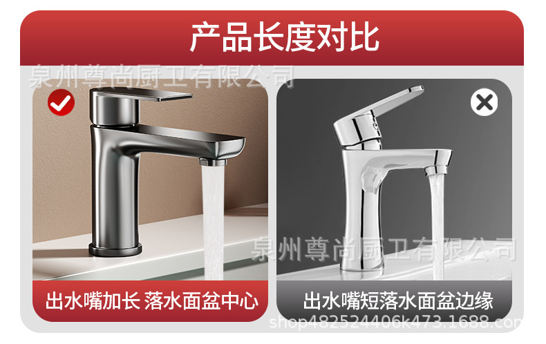 不锈钢冷热洗脸盆水龙头卫生间洗手池厨房台盆家用水暖五金配件详情15