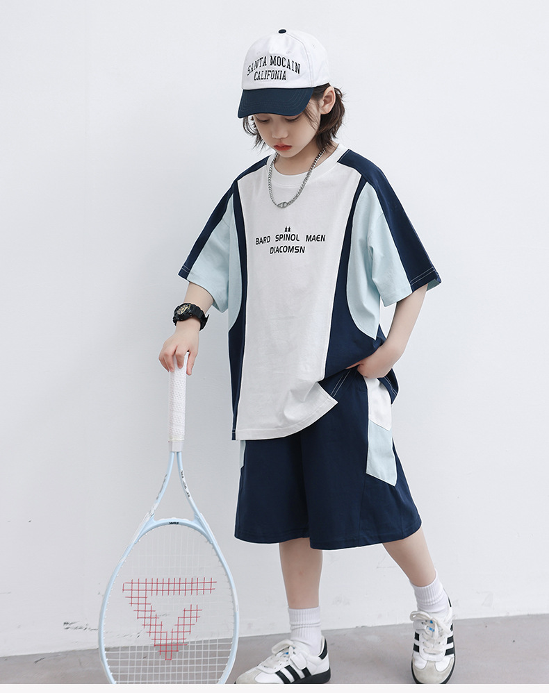 男童夏装运动短袖套装2025新款中大儿童夏季炸街夏款男孩两件套潮详情11