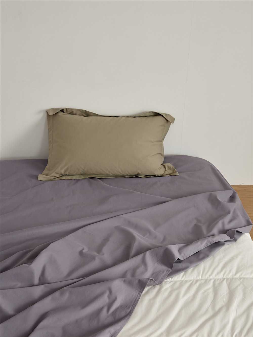 Long-staple cotton single item, all-cotton brushed quilt cover bed, simple pigment color pure cotton autumn and winter 1.8m bedding pic 81