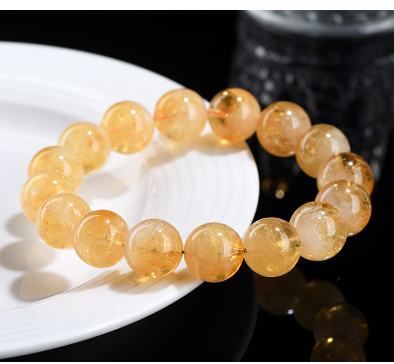 Jiuya Crystal Natural Yellow Asai Bracelet, Asai Stele Yellow Crystal, Asai Rainbow Crystal Bracelet wholesale pic 16