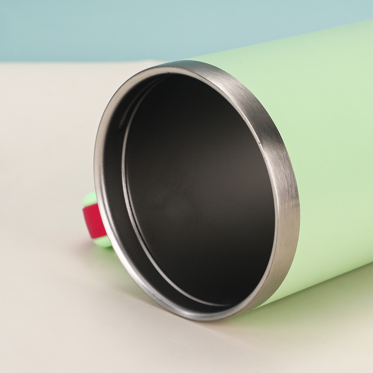 跨境热销纯色304不锈钢保温杯便携保冷时尚汽车杯户外简约吸管杯详情15