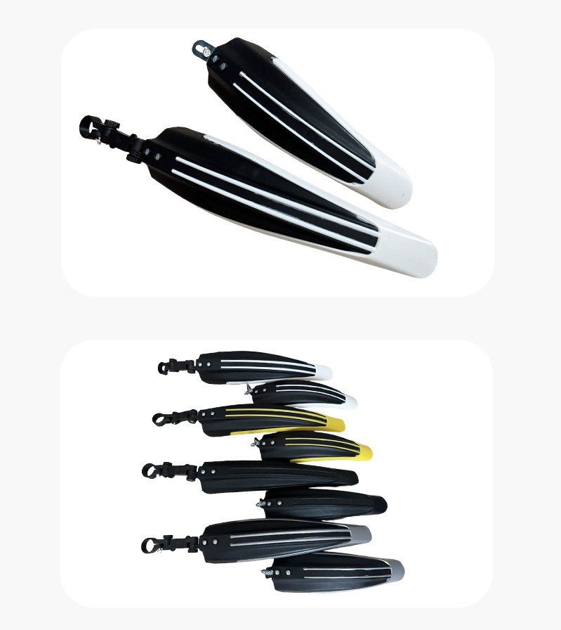 Bicycle mudguards, mountain bike two-color water barriers, bicycle road bike water barriers, mudguard tiles, bicycle accessories pic 12