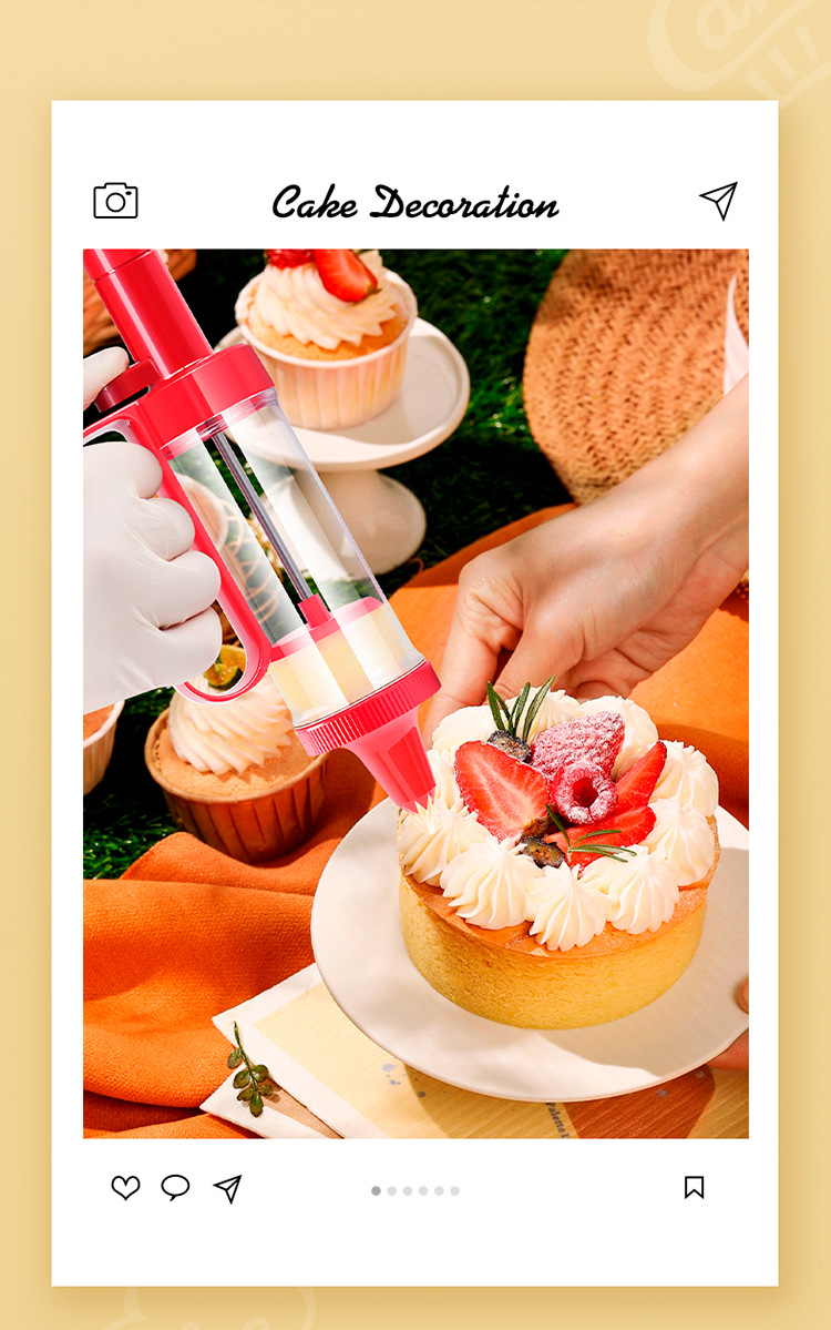 Serving kitchen cookie gun, cookie grinding tool, mounting gun tool, complete set of bean melting baking sleeve, mounting nozzle, extrusion flower pic 7