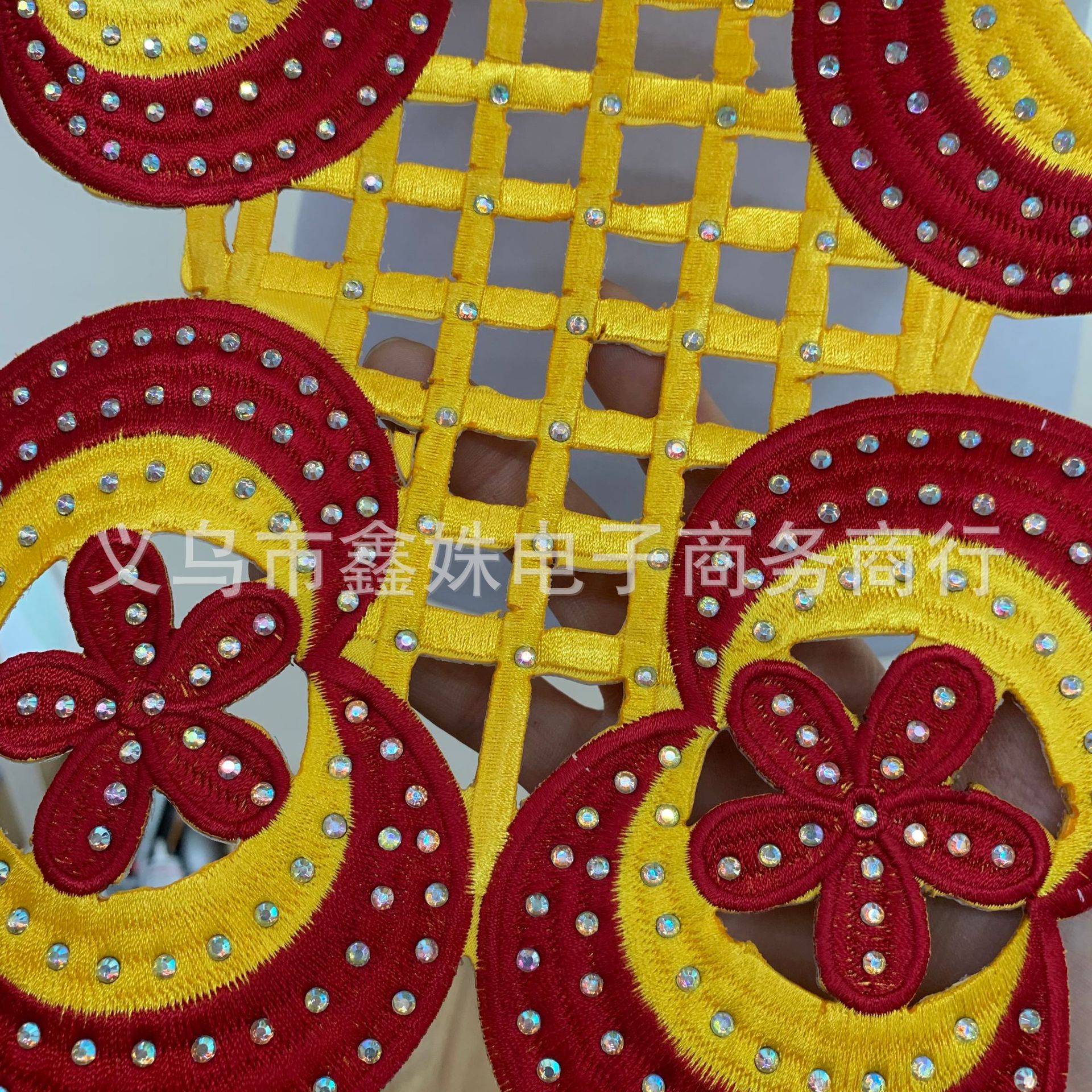 Embroidery, rhinestone and diamond fabric with adhesive backing decoration for foreign trade clothing accessories pic 28