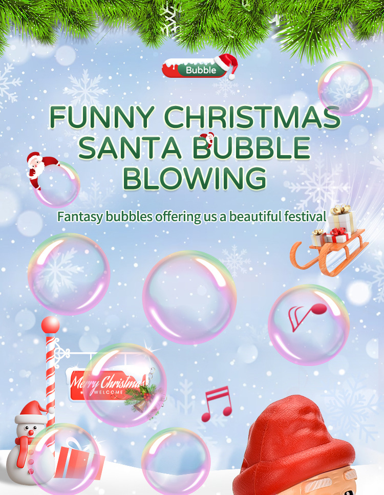 亚马逊跨境新款圣诞泡泡机 创意整蛊圣诞老人泡泡玩具 玩具泡泡机圣诞节礼物详情1
