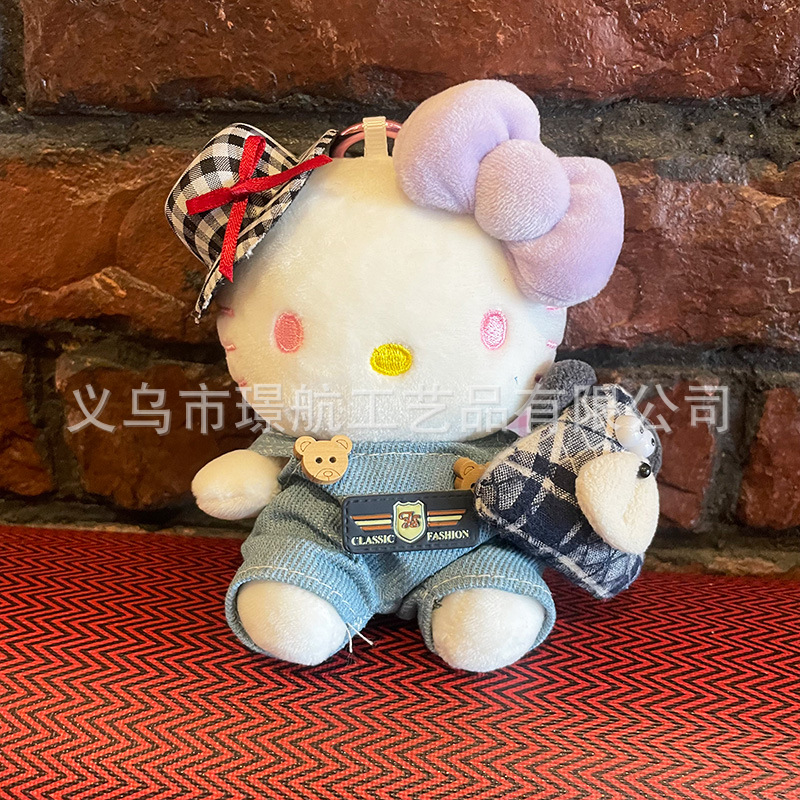 Cute hellokitty keychain pendant, kt cat plush doll, fashionable bag pendant, Kitty doll pic 2