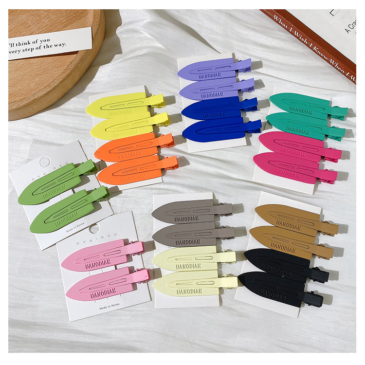 白鹿同款无痕发夹女侧边前额刘海边夹小卡子化妆发卡鸭嘴夹子头饰详情37