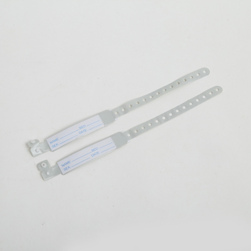 跨境专供一次性塑料插卡式医院身份插卡式识别带病患身份手腕带详情9