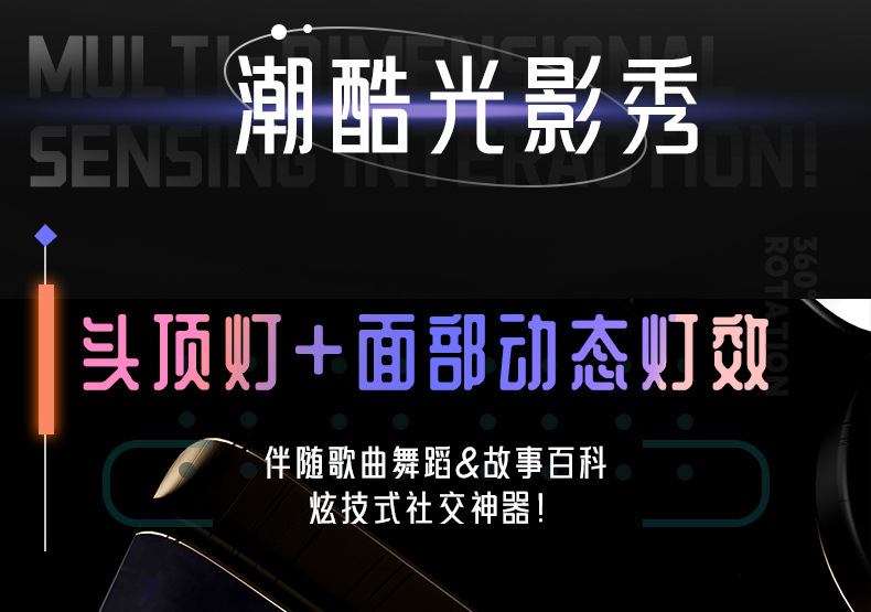 新款AI智能机器狗遥控机械狗科教编程语音握手男孩益智四足电玩具详情15