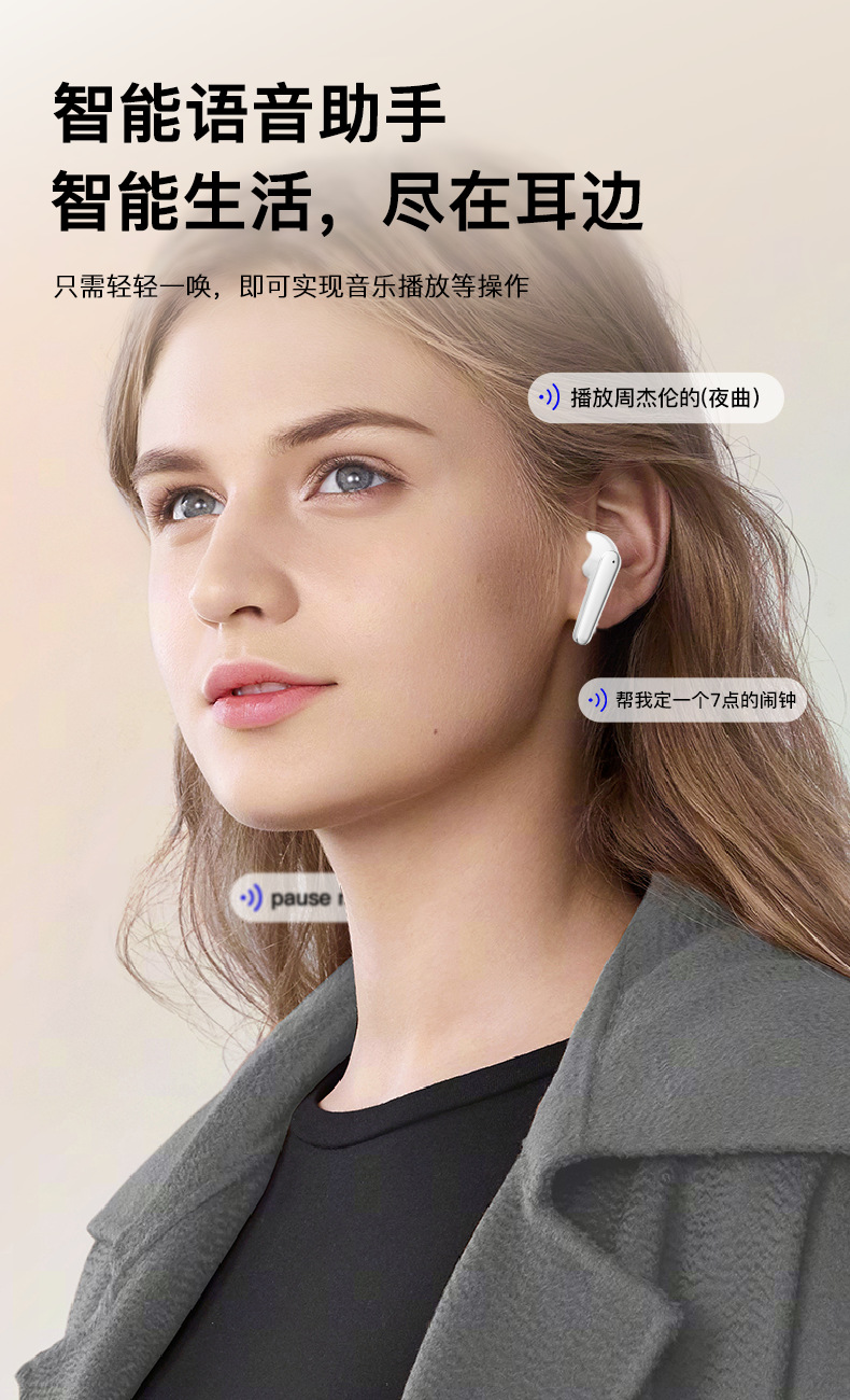 AI Translation Headphones M94 Wireless Ultra-Long Battery Life Cross-border Private Mold Touch Screen Bluetooth Headphones Non-in-ear Smart 5.4 pic 15