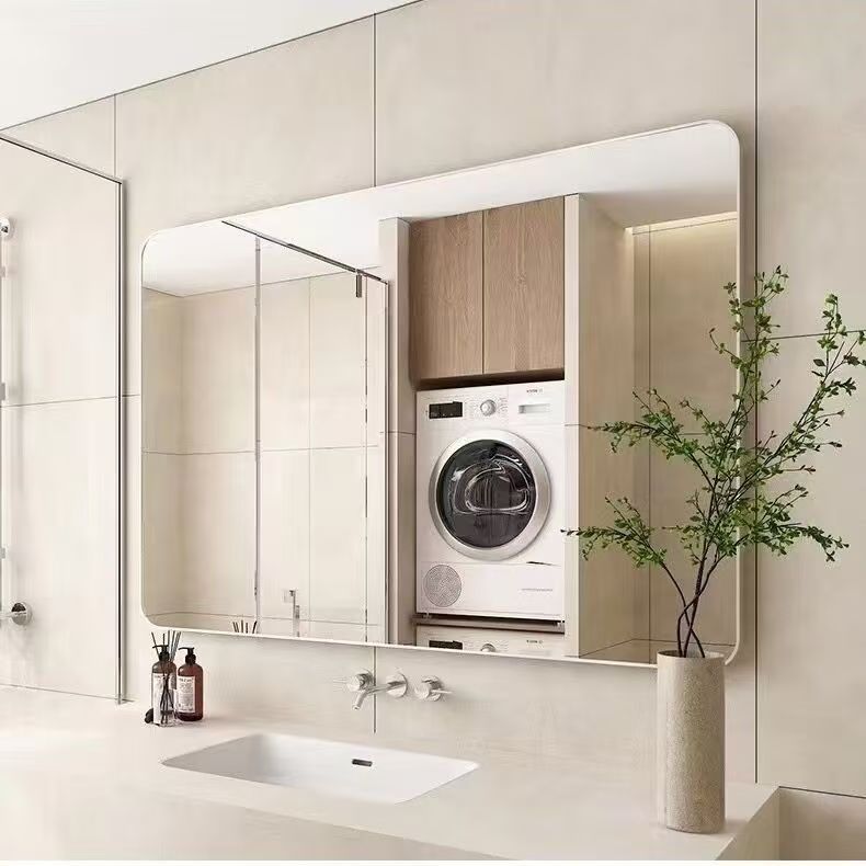 浴室镜免打孔贴墙粘贴卫生间化妆镜洗手间挂墙壁挂卫浴镜宿舍酒店详情14