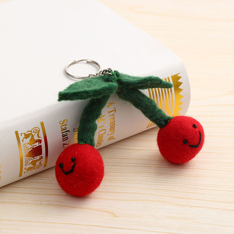 水果手工羊毛毡挂件立体玩偶挂饰创意包包挂饰可爱挂件源头厂家详情4