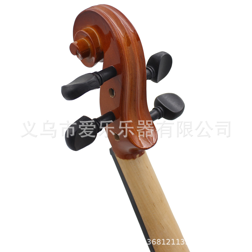 4/4 Solid wood violin natural color playing violin set for children, adults and beginners pic 15
