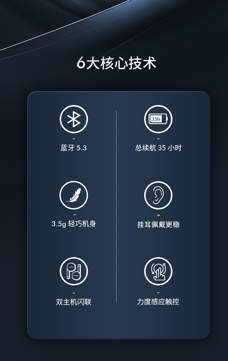 214 Bluetooth Headphones Wireless 2026 New Model High Sound Quality OWS Over-ear type Non-in-ear high sound quality Long battery life Noise cancellation pic 4
