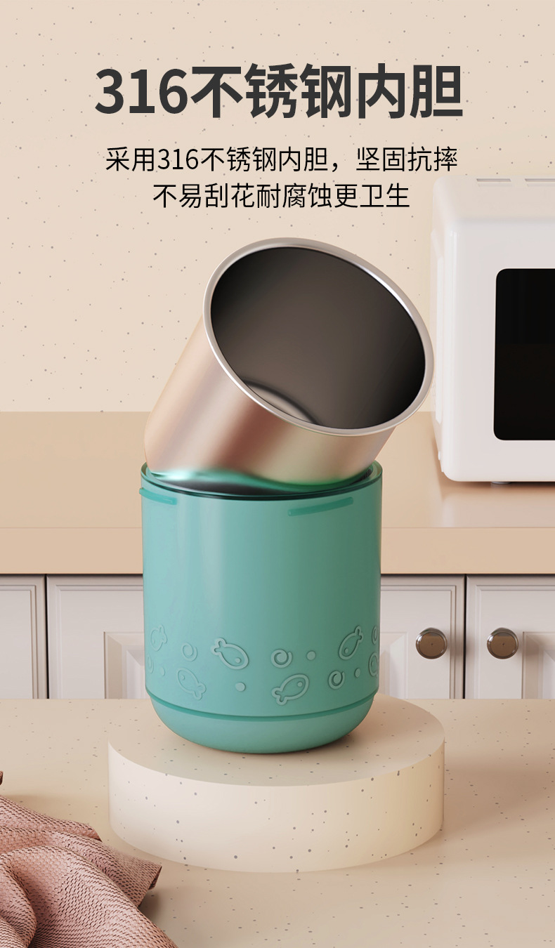 Jiayi babi niños acero inoxidable taza de leche cubiertos tazas graduadas al por mayor taza de agua resistente a la caída taza de bebida de aprendizaje taza de pajita pic 7