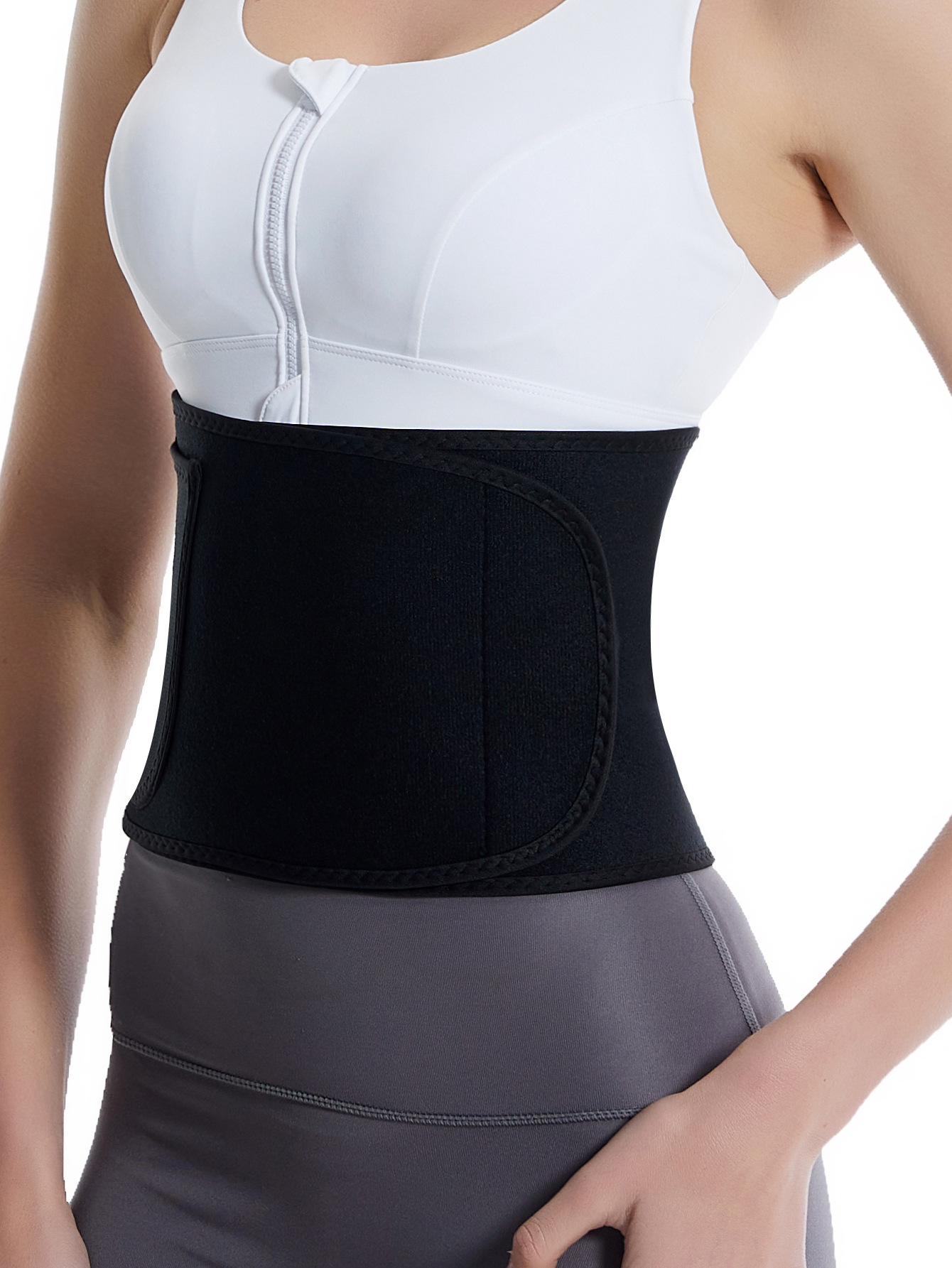 X Cross-border best-selling abdominal tightening belt, sauna sweat-absorbing belt, body-shaping belt, mobile phone bag, silver ion waist seal belt pic 10
