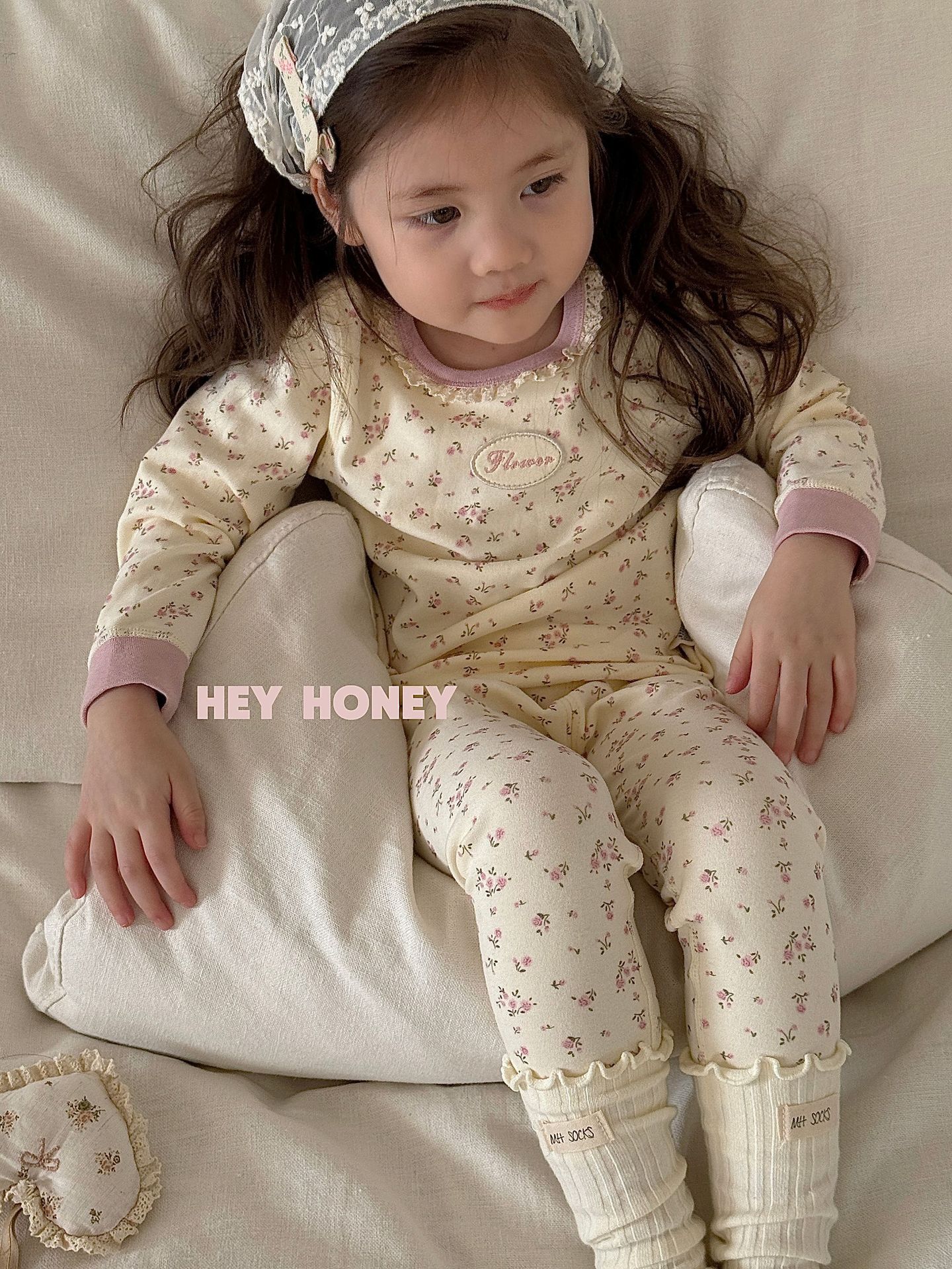 大小卷 Hey honey男女童舒绒秋衣秋裤内衣套装居家服儿童家睡衣详情14