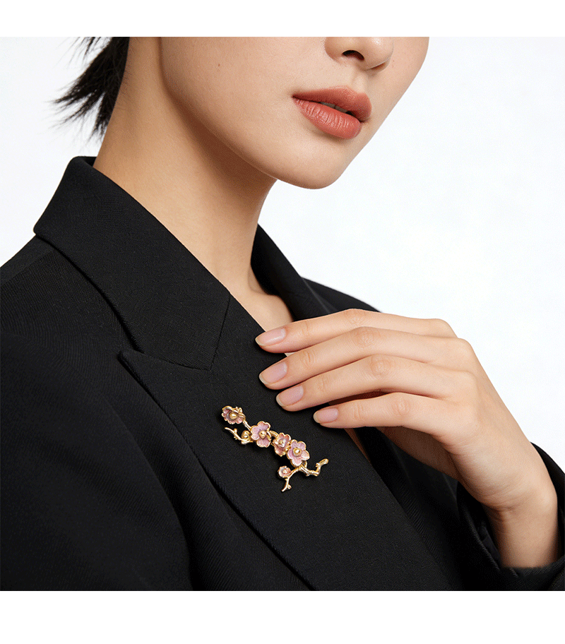 Hyacinth珐琅滴油胸针胸花高级感轻奢高端档女款2026新款奢华气质精致时尚 6件包邮详情6