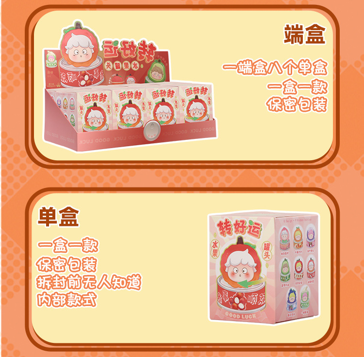 Good Luck Fruit can blind box, cute small tabletop, trendy decorative items, resin handicrafts, atmospheric decorative items wholesale pic 9