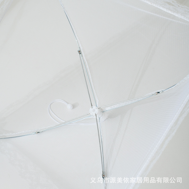 义乌厂家夏网纱轻奢大号折叠菜罩饭菜罩家用防苍蝇食物罩盖食物罩详情7