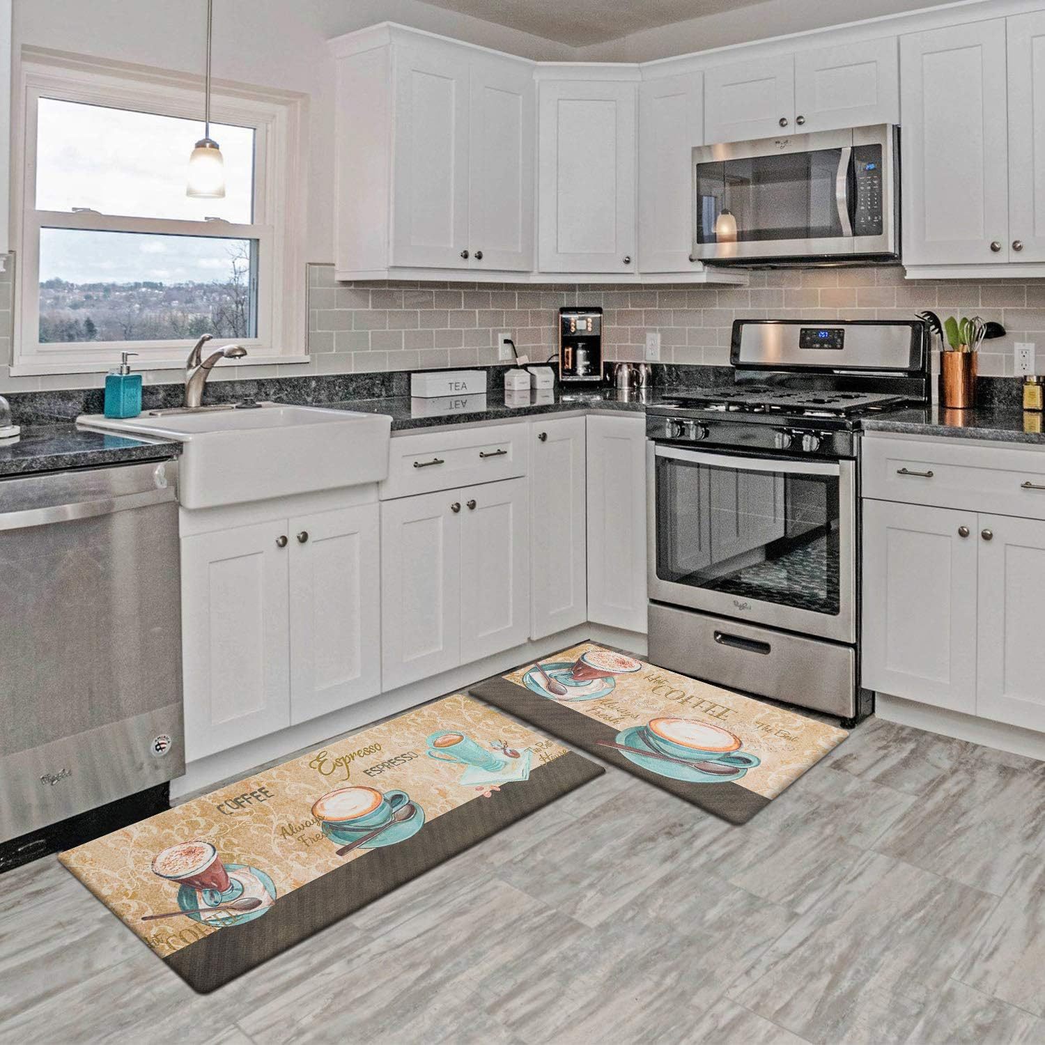 Amazon dropshipping home kitchen carpets, thickened long strip combination floor MATS, oil-absorbing and dirt-resistant bathroom floor MATS wholesale pic 8