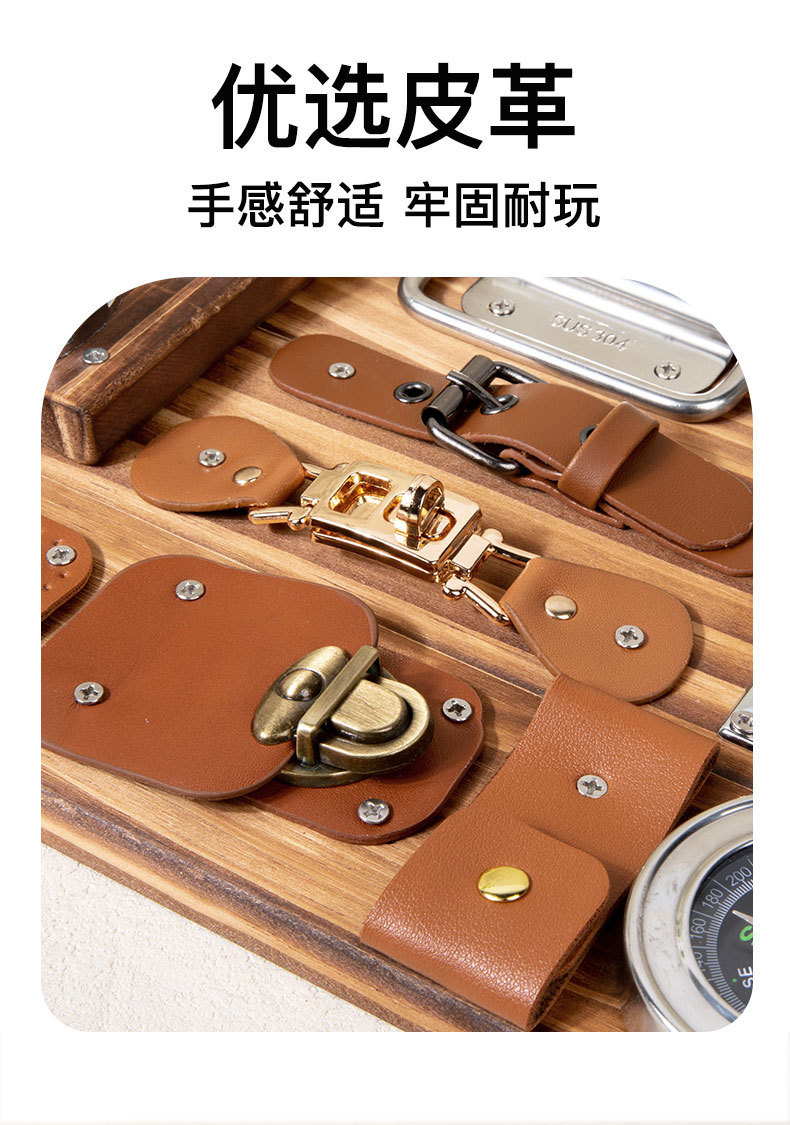 蒙特梭利碳化忙碌板幼儿童早教益智思维训练蒙氏教具开锁游戏玩具详情4