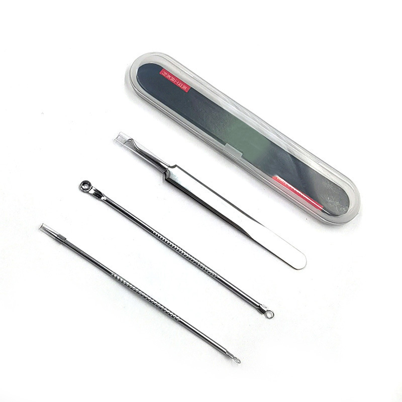 不锈钢粉刺针套装家用痘痘黑头暗疮针美妆工具粉刺针3件4件套详情2