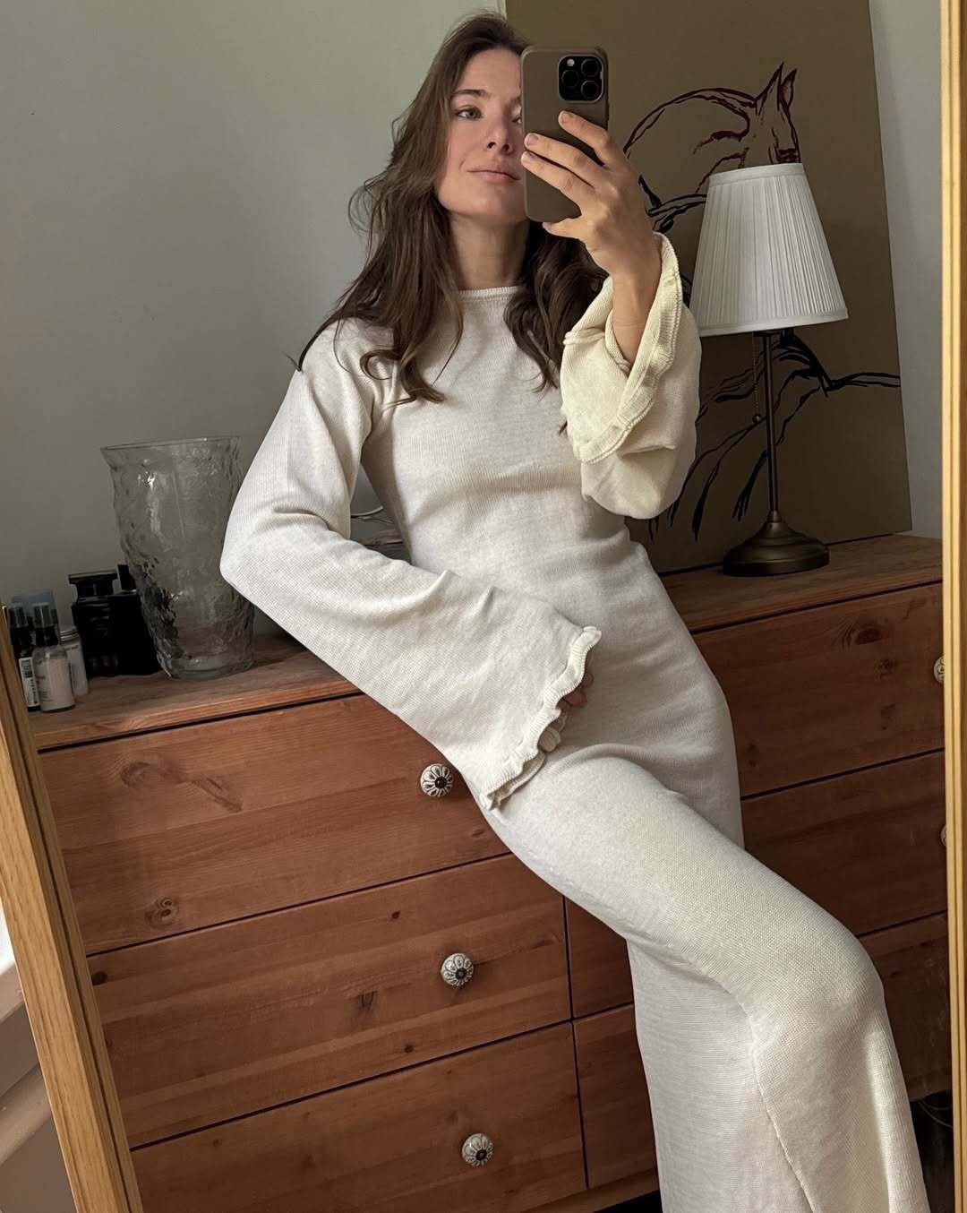 2025 Cross-border Bestseller Pure Cotton Knitted Set: Sexy Deep V halter long Dress + Lazy cardigan: Soft and skin-friendly pic 33