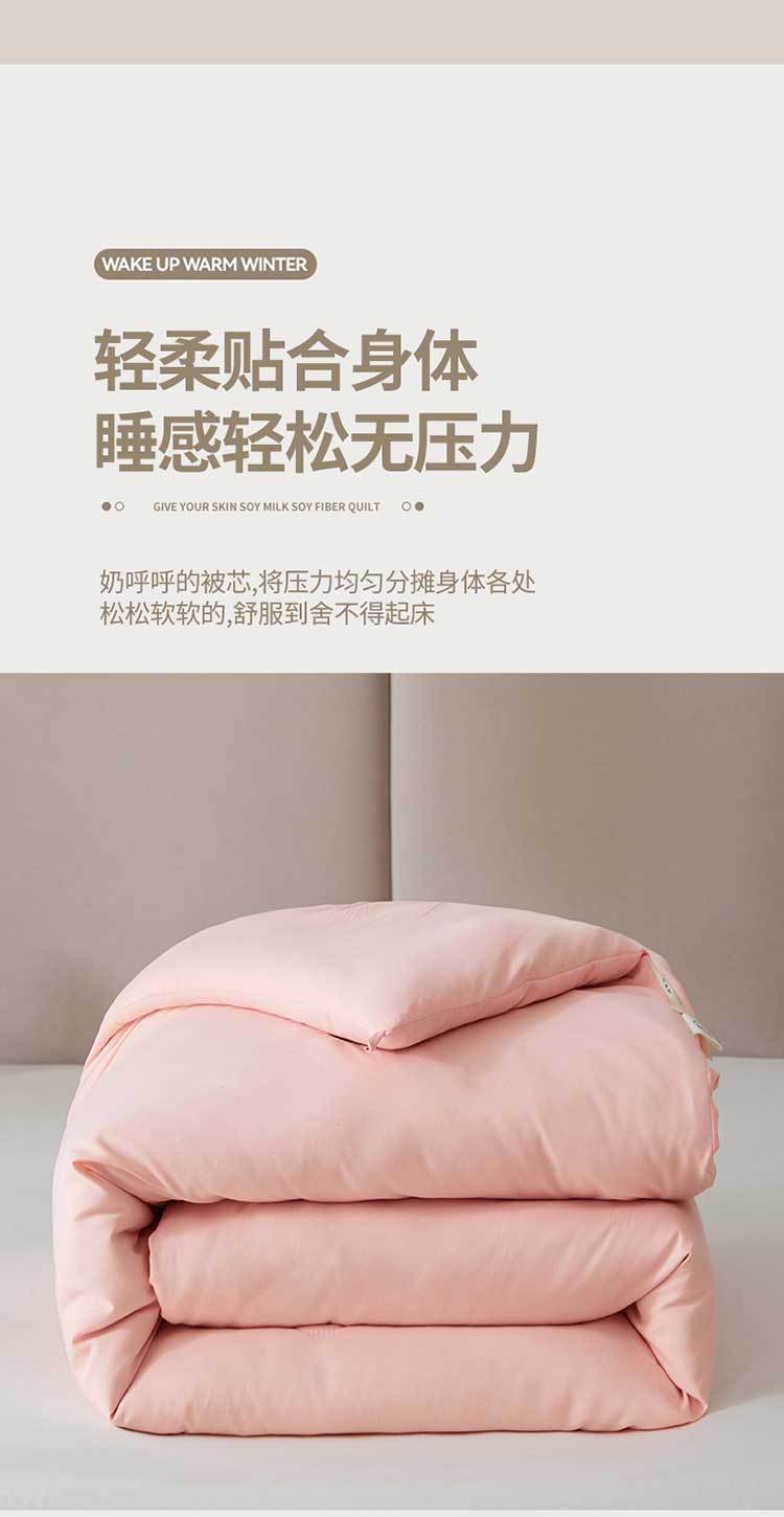 2024新款直播爆款A类水洗棉大豆纤维被春秋被子加厚保暖礼品被芯详情9