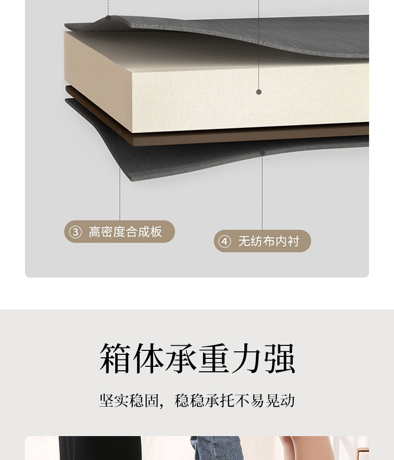 多功能收纳凳可坐人可折叠布艺储物凳客厅家居用品收纳沙发置物凳详情11