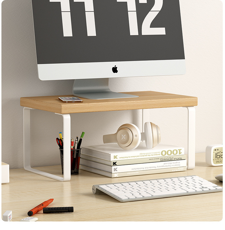 显示器抬高架底座支架垫高架子台式电脑增高架办公桌面收纳置物架详情1