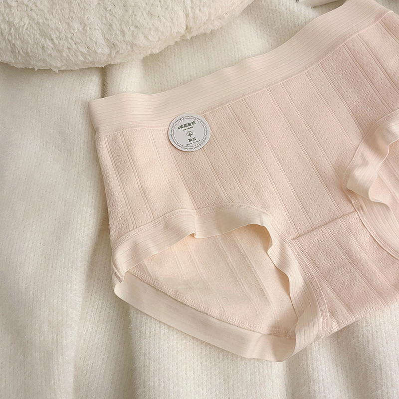 7A Antibacterial Underwear, all-cotton for women, pure cotton traceless mid-waist for women, triangular short pants for women pic 4