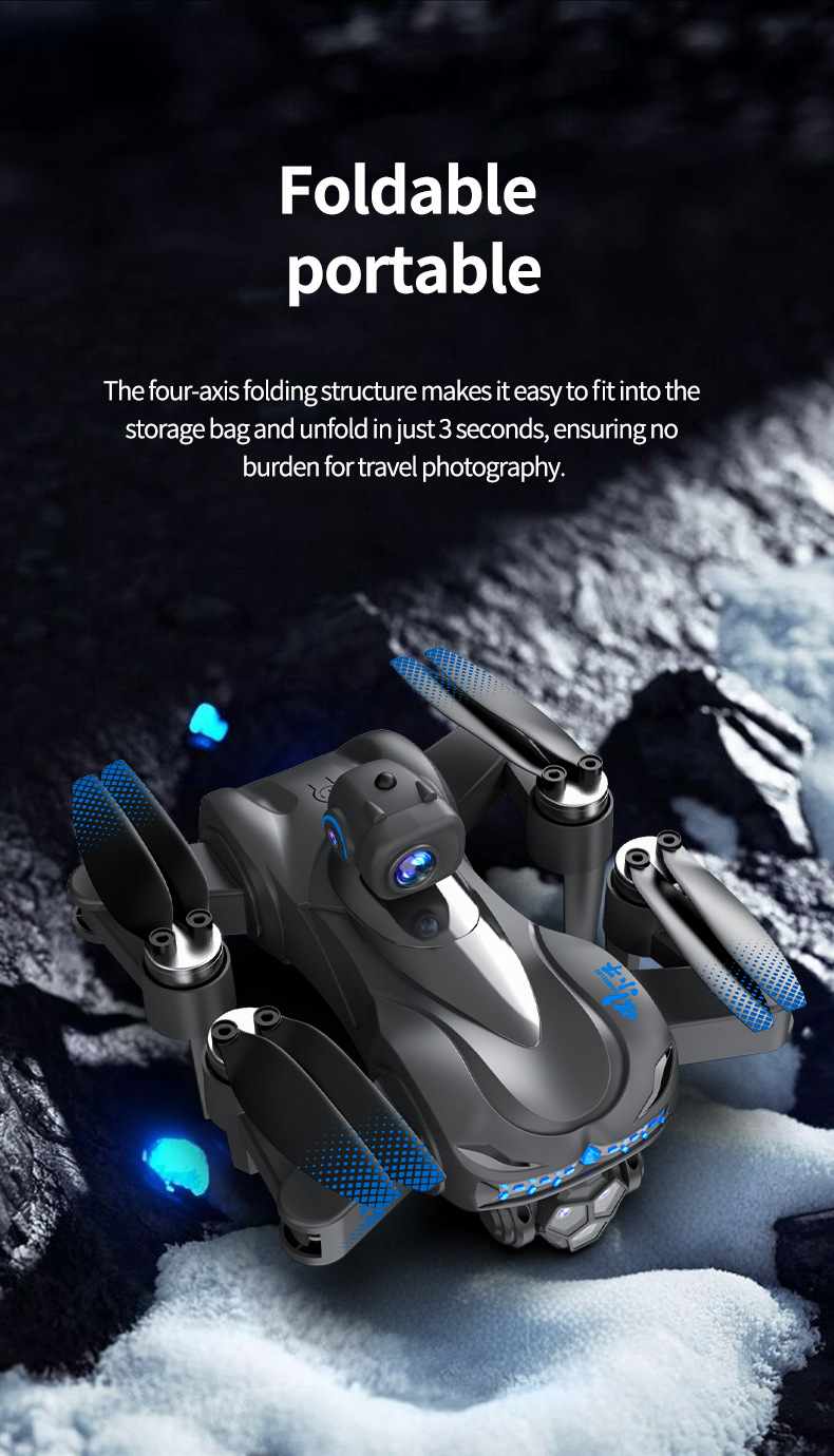 The cross-border X6 drone is equipped with a screen, brushless obstacle avoidance remote control aircraft, and a one-click airdrop aerial photography quadcopter pic 6