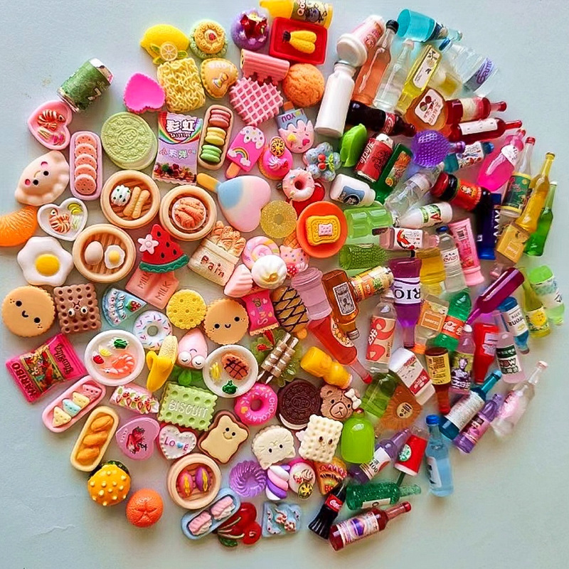 Independent wine bottles, blind bags, resin food and play bottles, mini food and snack models, role-playing decorations and ornaments pic 16