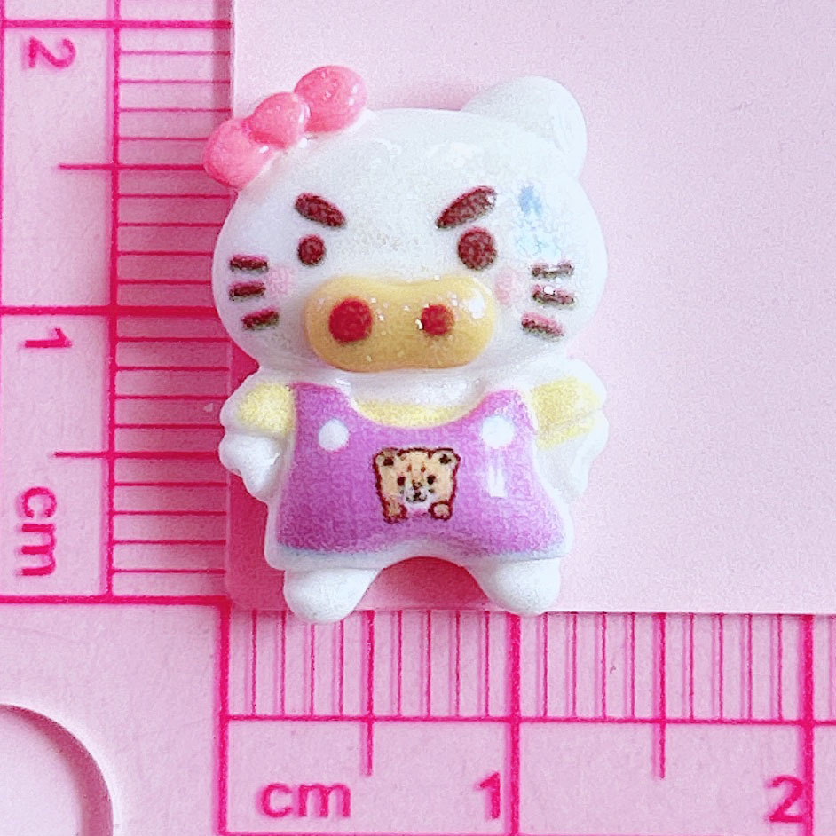 Cute and chubby little pig accessories, diy resin jewelry, hair clips, hair bands, key pendants, shoe buckles and accessories pic 14