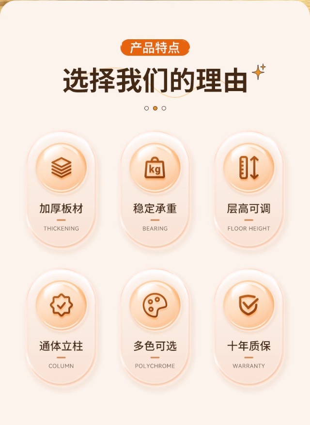 彩色粉色家用置物架多层玩具收纳架货架厨房零食洞洞板架子杂物架详情7