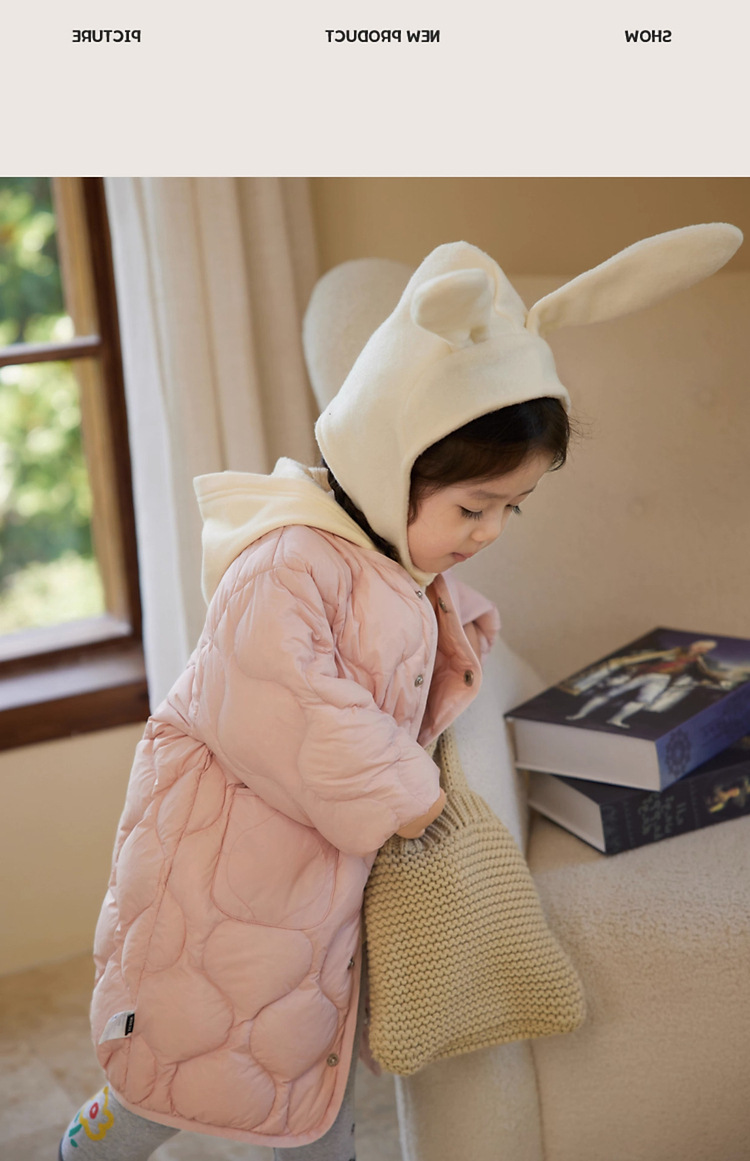 女童轻薄仿羽绒服女宝宝长短款2024秋季新款儿童时髦洋气纯色外套详情7