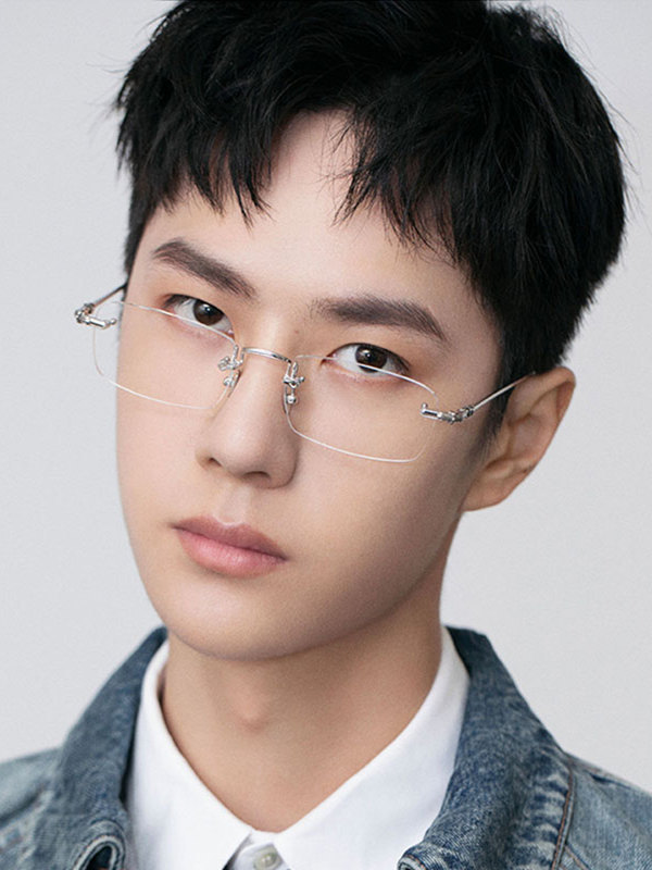 2025春季新款柳智敏同款无框眼镜女清冷高智感无边框御姐可配近视详情15