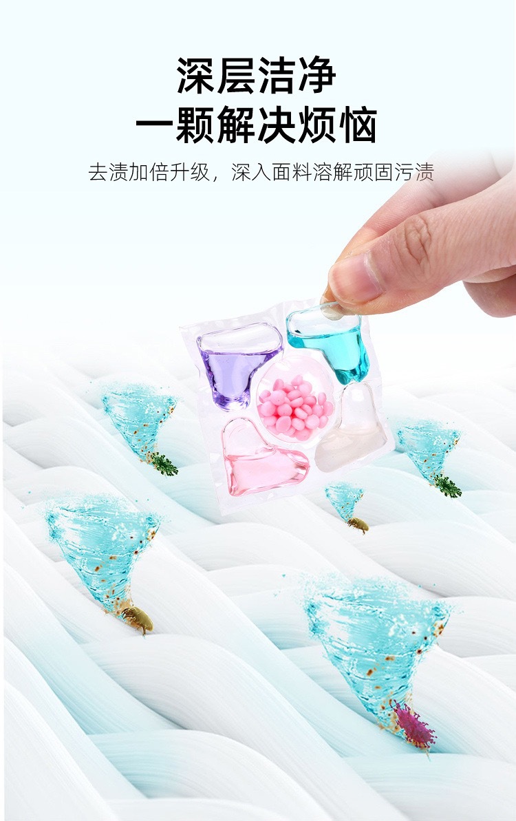 洗衣凝珠袋装持久留香强力去污洗衣珠家庭装香氛洗衣球浓缩洗衣液详情3