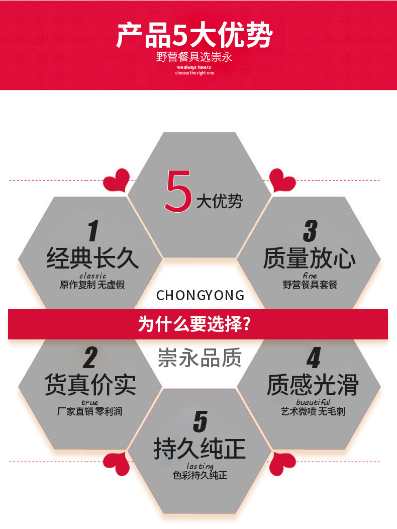 小茶壶组合套装锅软化铝硬质野营组合餐具便携户外用品炊具锅具详情17