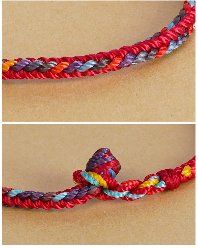 In 2025, red rope bracelets for the Dragon Boat Festival, five-color handmade couple braided rope gifts, five-color baby braided rope for boys and girls pic 8