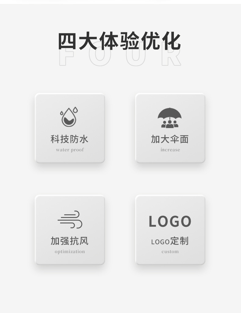 全纤维高尔夫伞大号直杆长柄商务贵宾伞广告伞雨伞男士双人礼品伞详情2